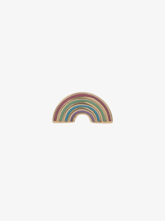 14k Yellow Gold Rainbow Earring