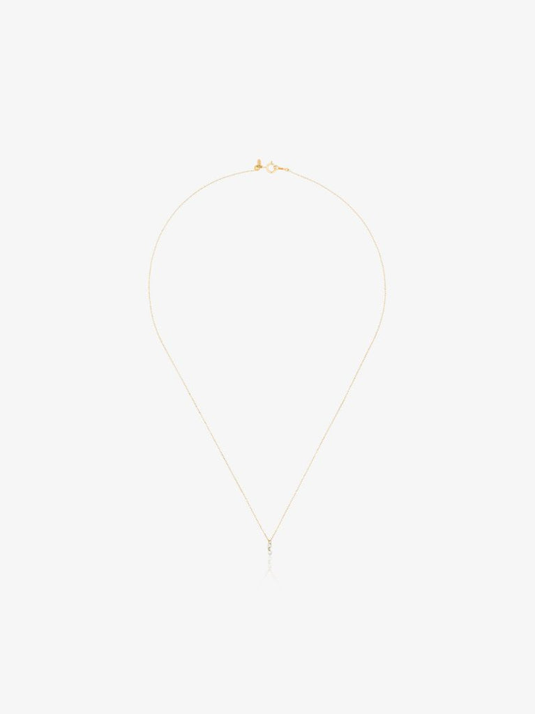 18kt Yellow Gold Diamond Drop Necklace