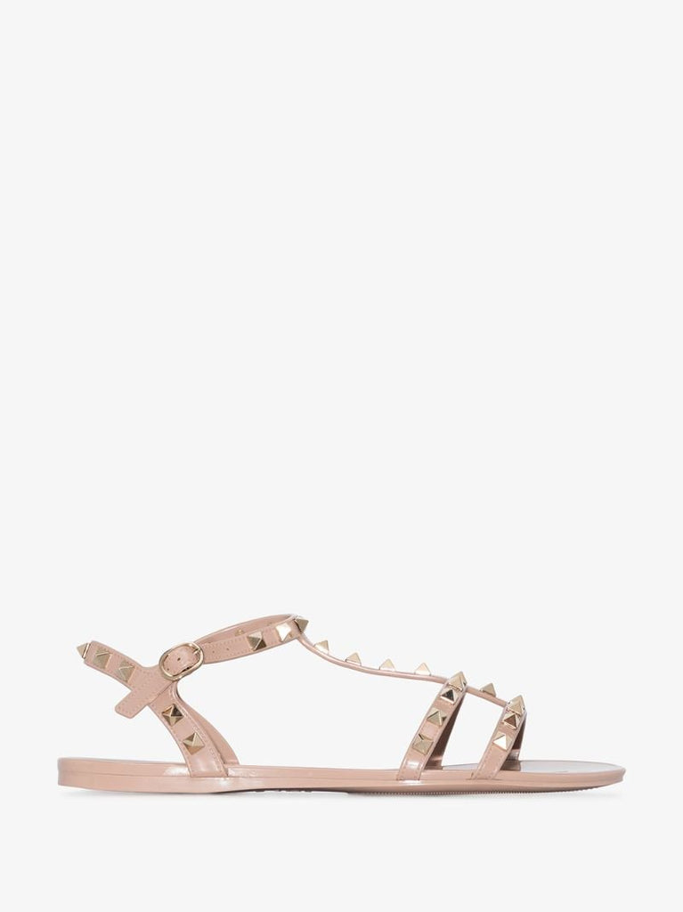 Pink Rockstud Rubber Sandals
