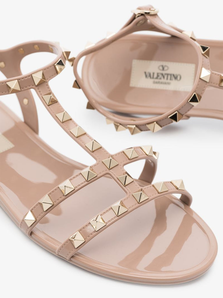 Pink Rockstud Rubber Sandals