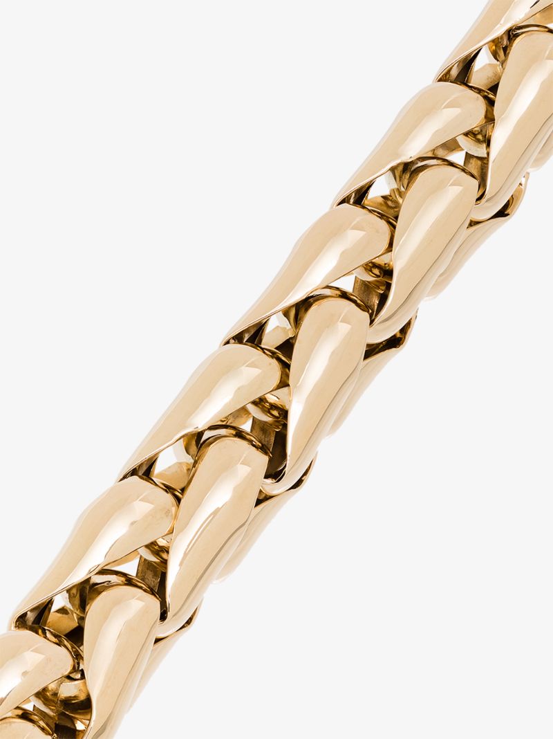 14k Yellow Gold Large Wheaten Link Necklace