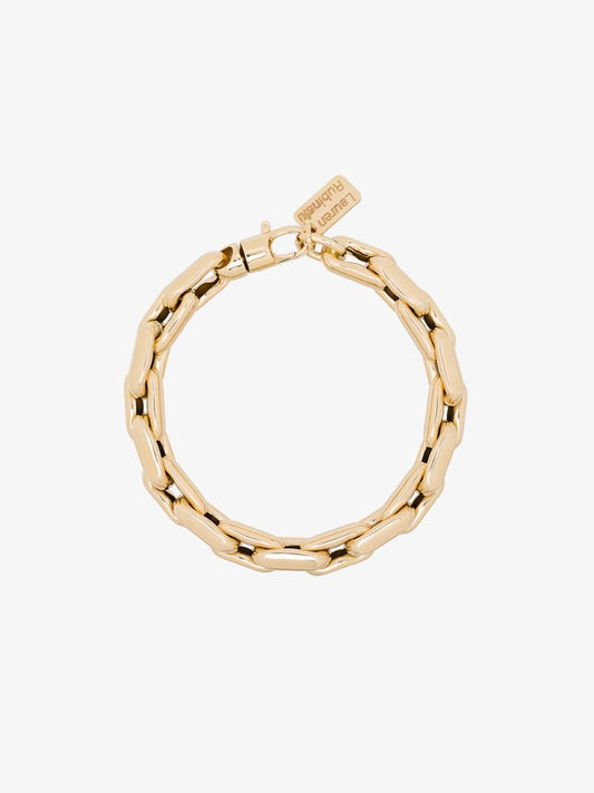 14k Yellow Gold Small Square Link Bracelet