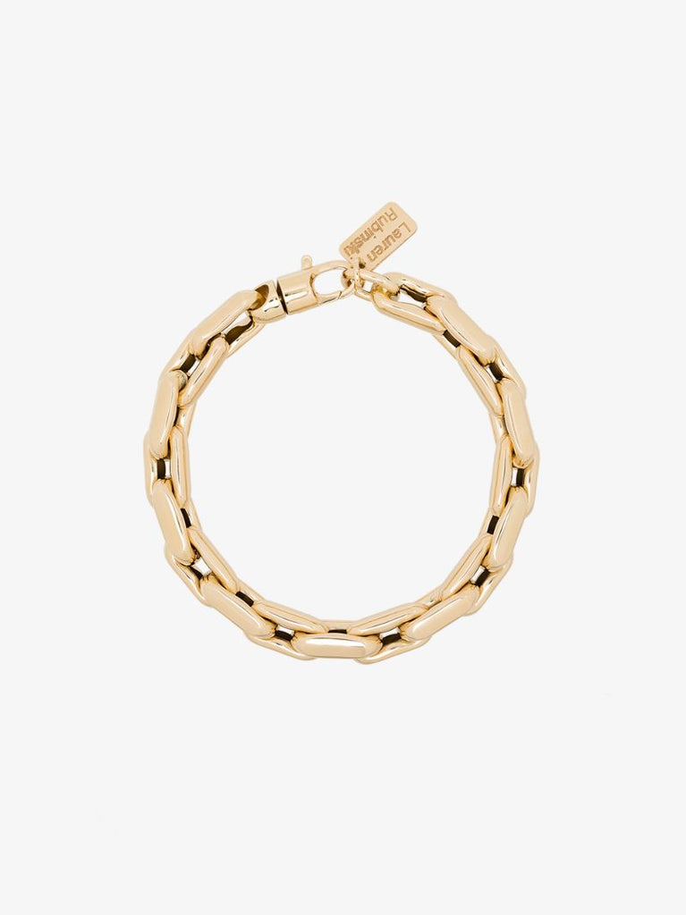 14k Yellow Gold Small Square Link Bracelet