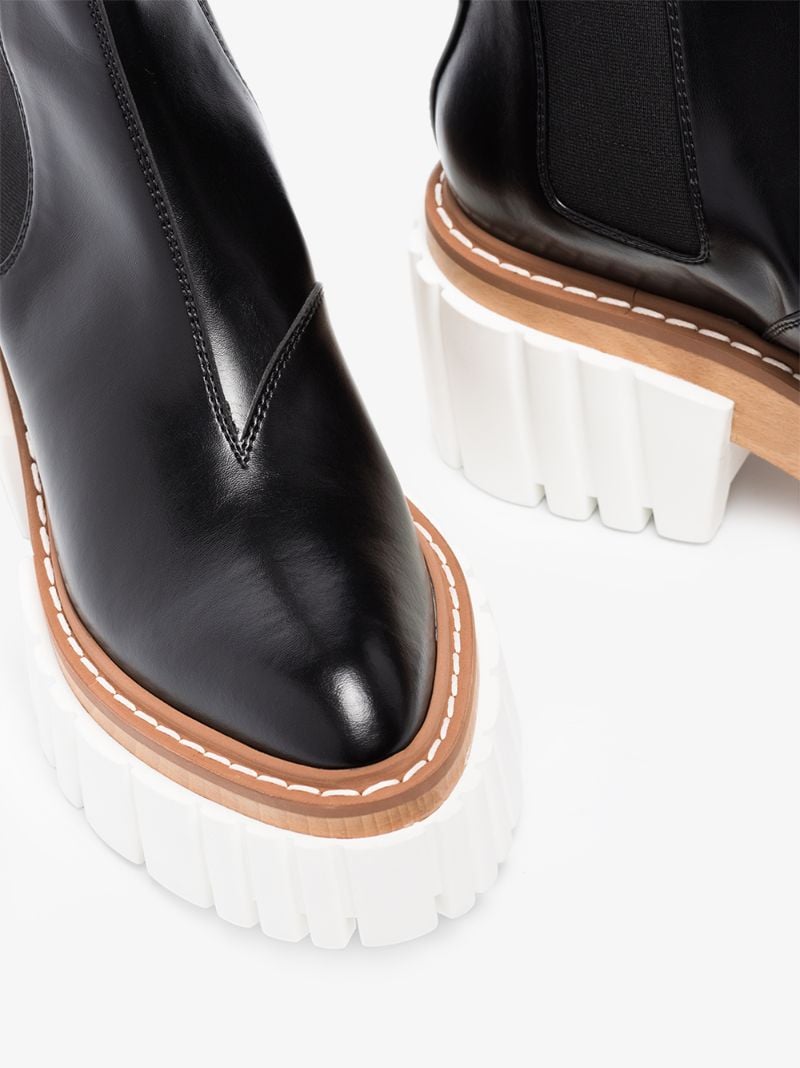 Black Emilie Platform Chelsea Boots