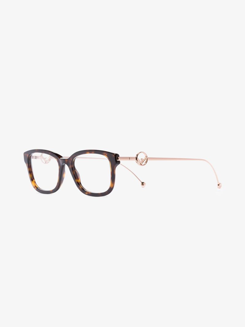 Brown F Is Fendi Tortoiseshell Glasses