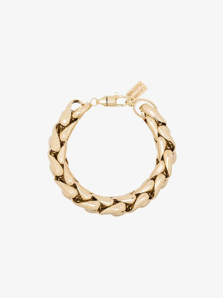 14k Yellow Gold Medium Wheaten Link Bracelet