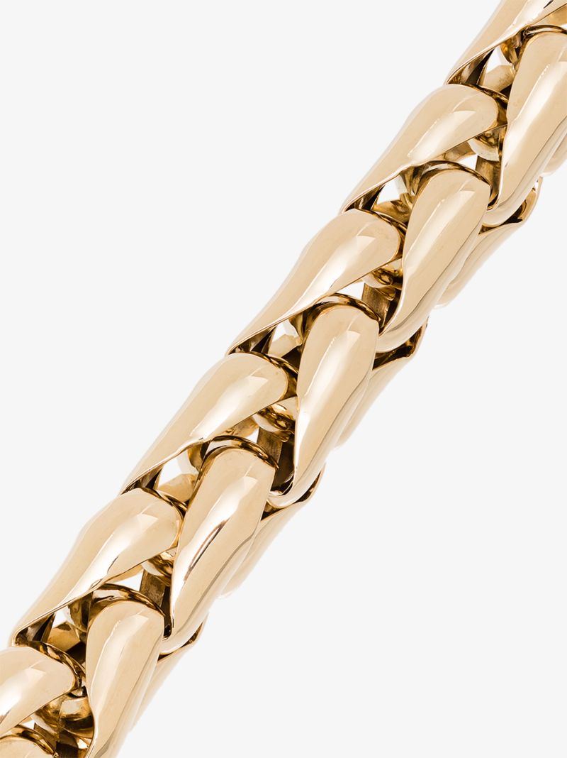 14k Yellow Gold Medium Wheaten Link Bracelet