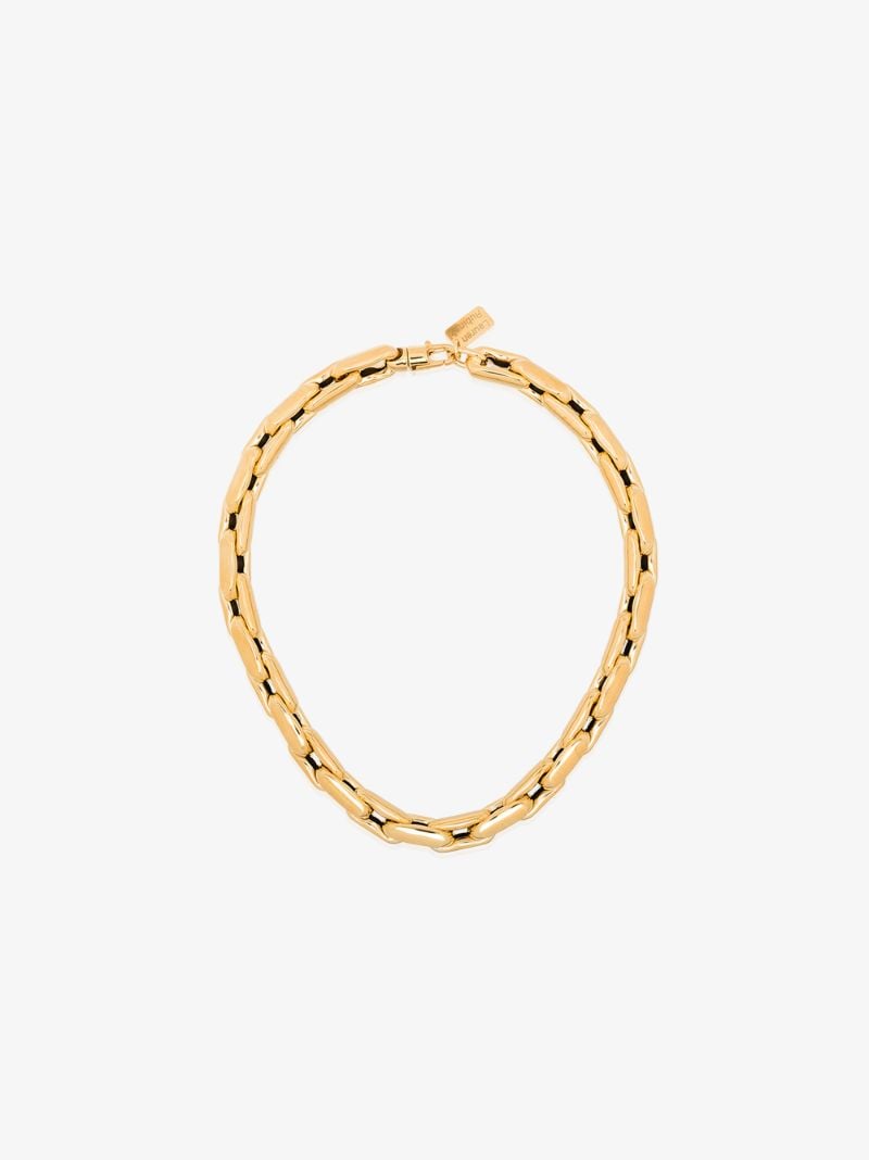 14k Yellow Gold Medium Square Link Necklace