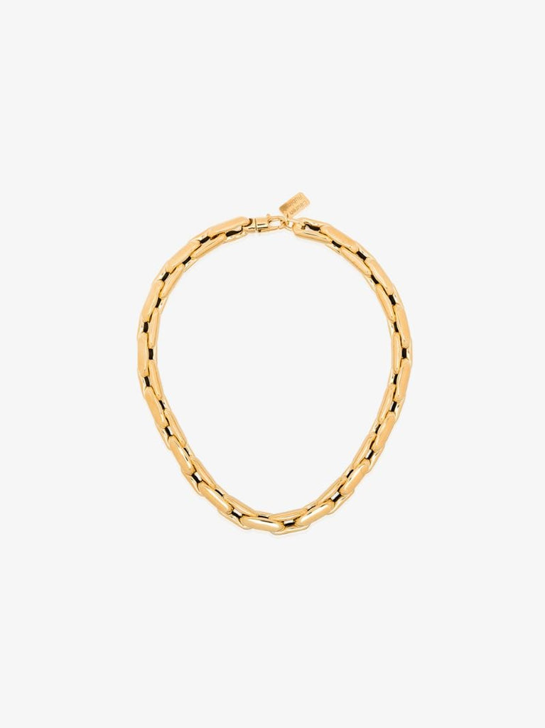 14k Yellow Gold Medium Square Link Necklace