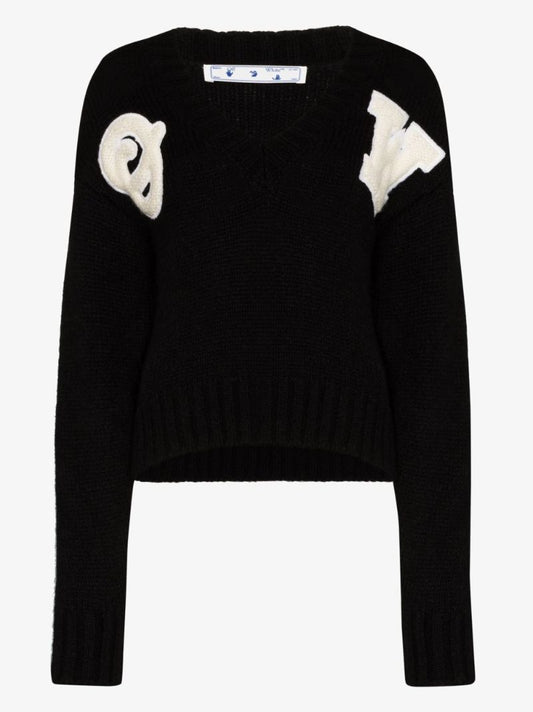 Appliqued Alpaca and Wool-blend Jumper