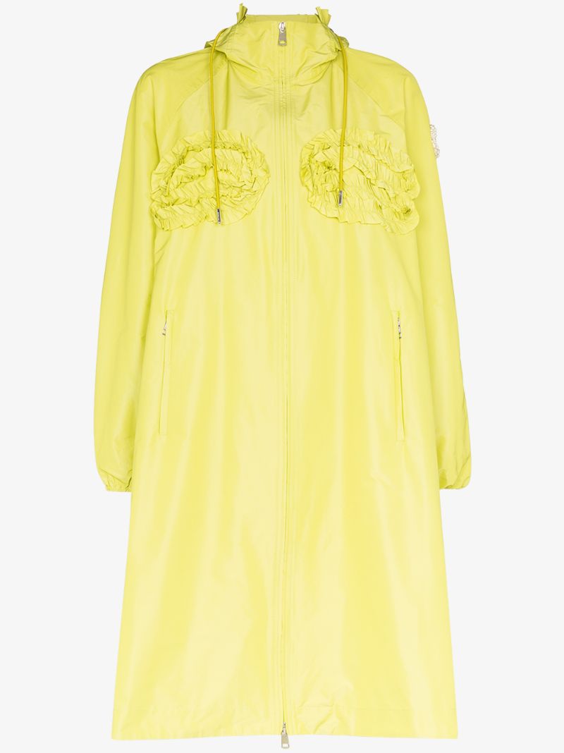 4 Moncler Simone Rocha Agata Ruffled Raincoat
