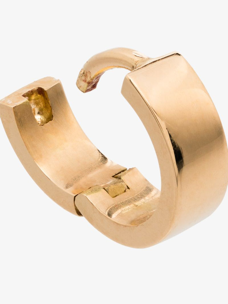 18k Yellow Gold La 1.9g Polished Ribbon Hoop Earring