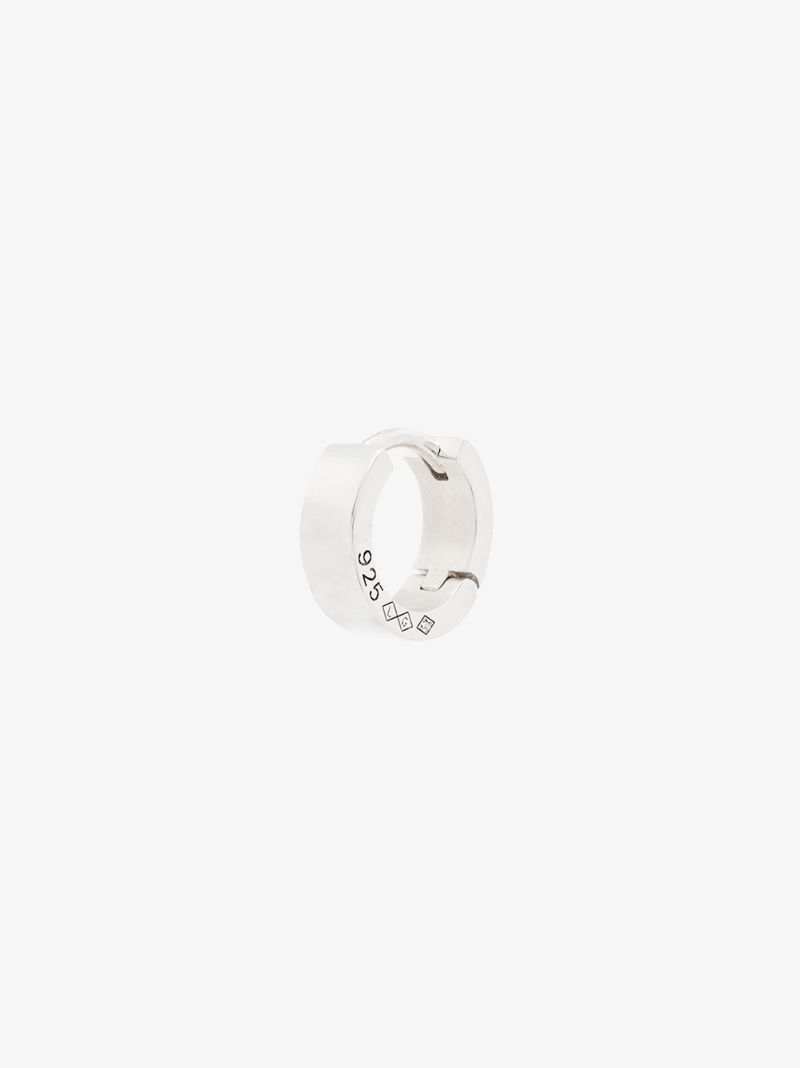Sterling Silver La 0.8 G Polished Ribbon Hoop Earring