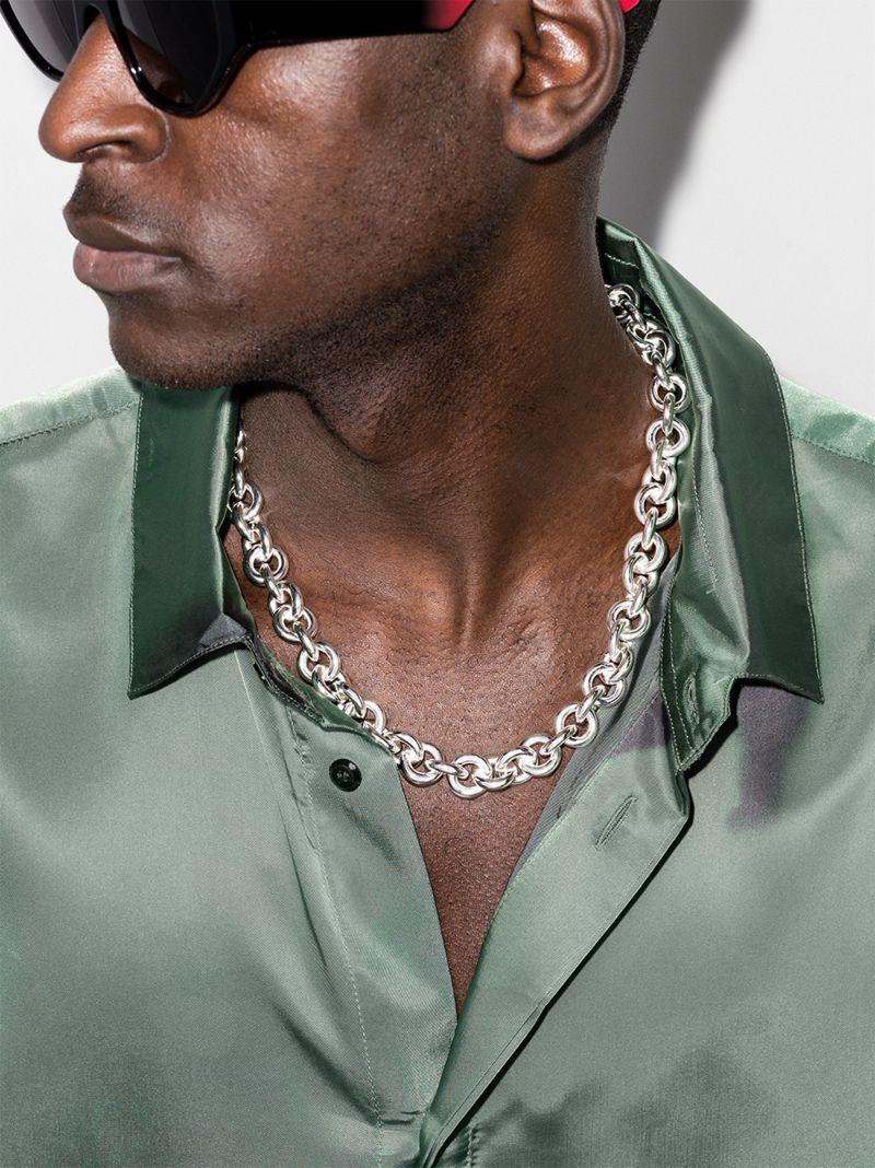 Sterling Silver Le 253g Entrelacs Polished Necklace