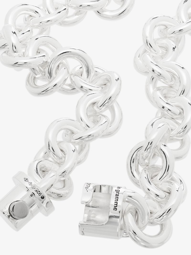 Sterling Silver Le 253g Entrelacs Polished Necklace