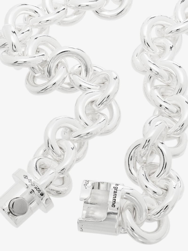 Sterling Silver Le 253g Entrelacs Polished Necklace