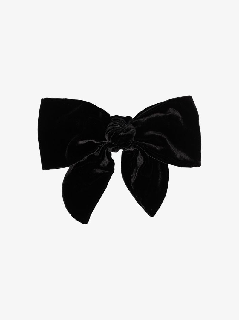Black Celine Velvet Barrette