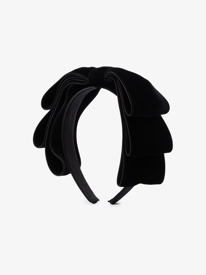 Black Kayta Bow Headband
