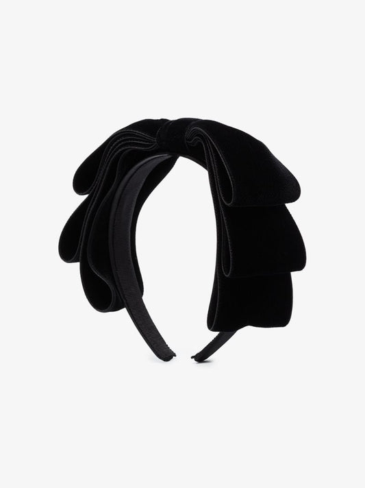 Black Kayta Bow Headband