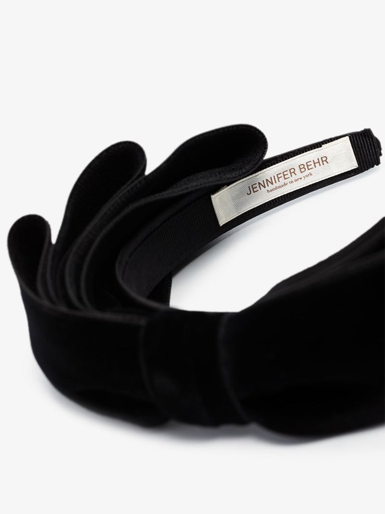 Black Kayta Bow Headband