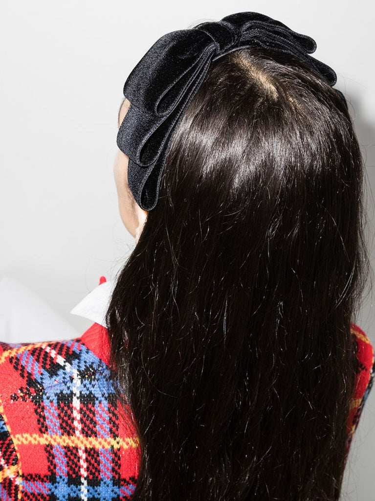 Black Kayta Bow Headband