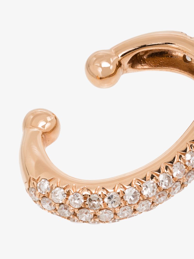 18k Rose Gold Jumbo Diamond Ear Cuff