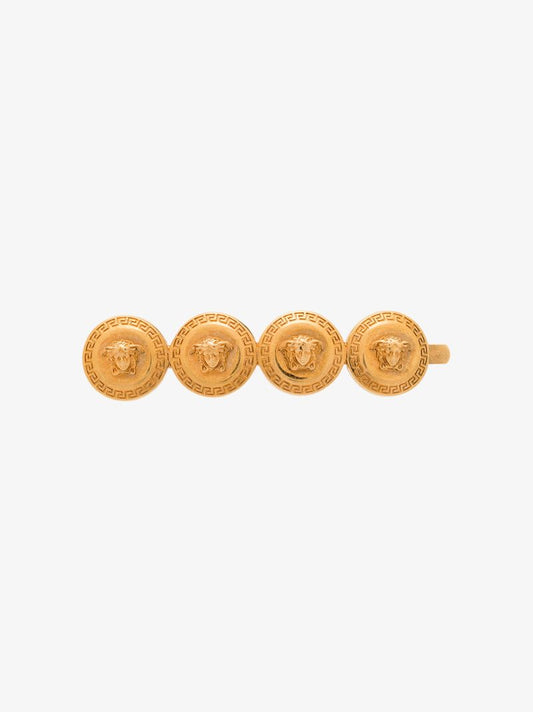 Gold-tone Medusa Tribute Hair Clip