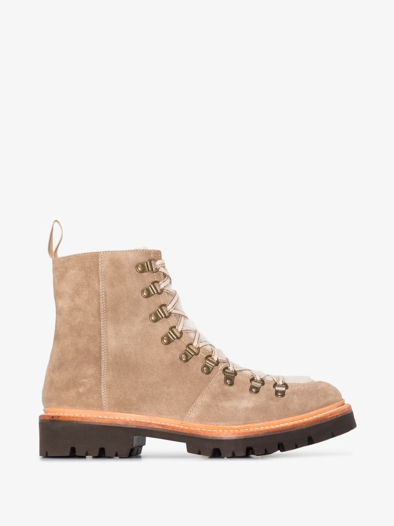 Neutral Nanette Suede Hiking Boots