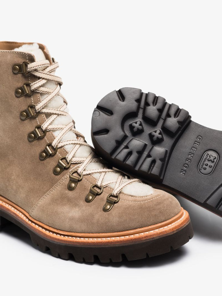 Neutral Nanette Suede Hiking Boots