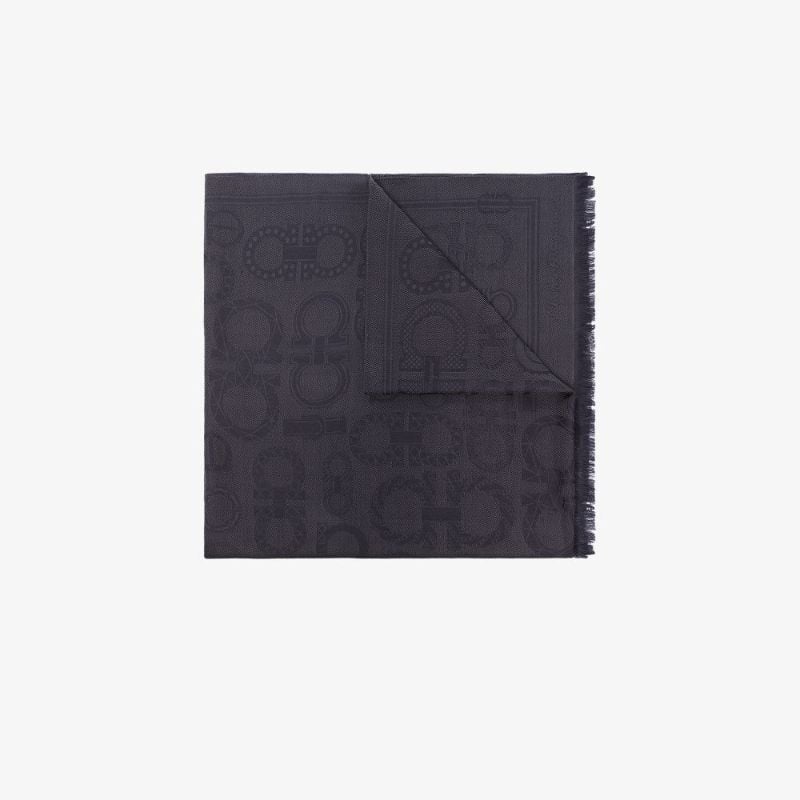 Gancini Frayed-edge Scarf