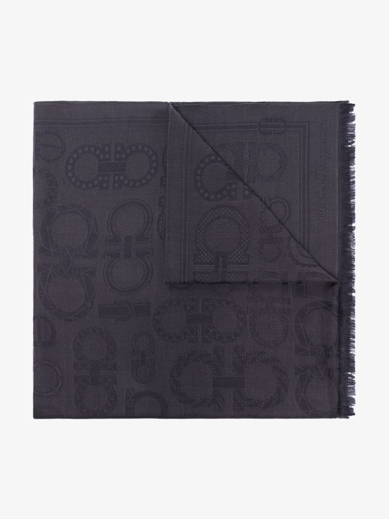 Gancini Frayed-edge Scarf