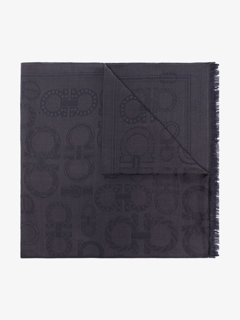 Gancini Frayed-edge Scarf