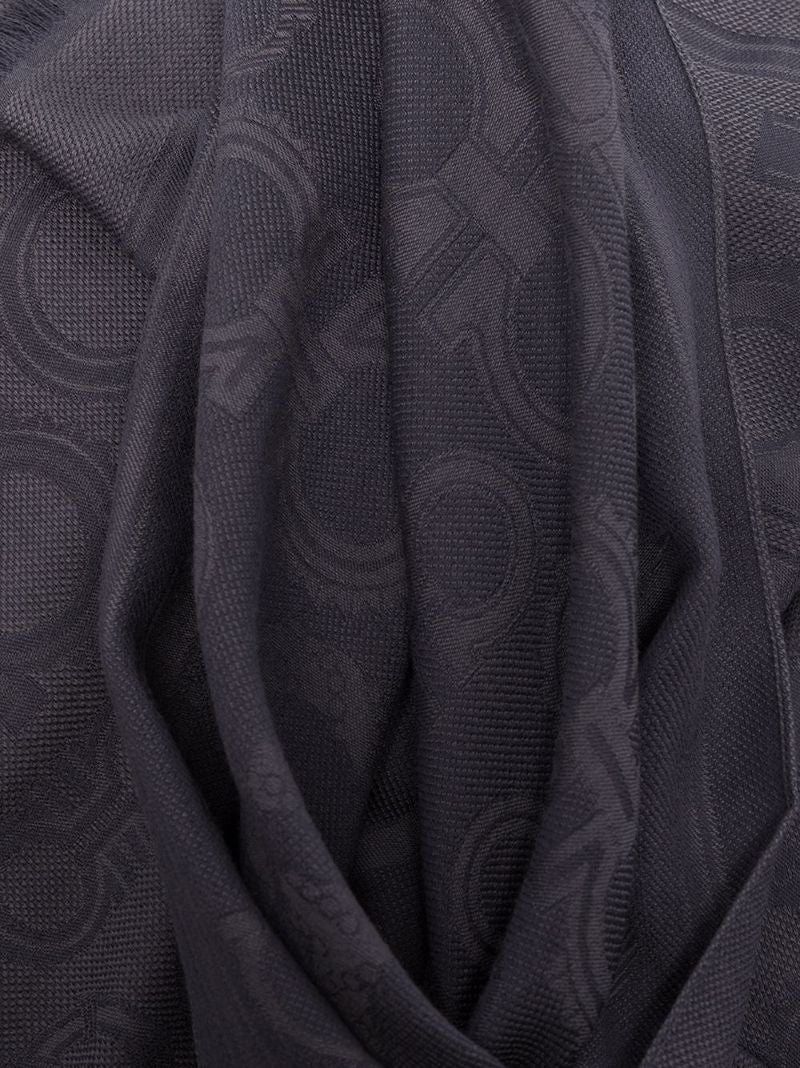 Gancini Frayed-edge Scarf