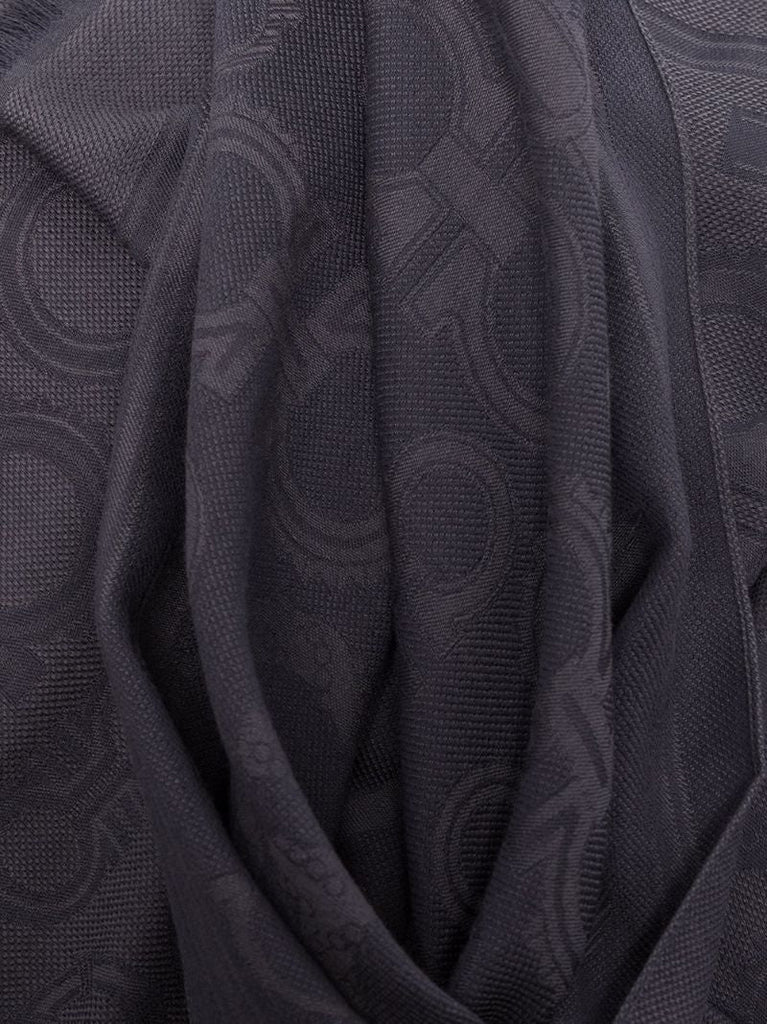 Gancini Frayed-edge Scarf