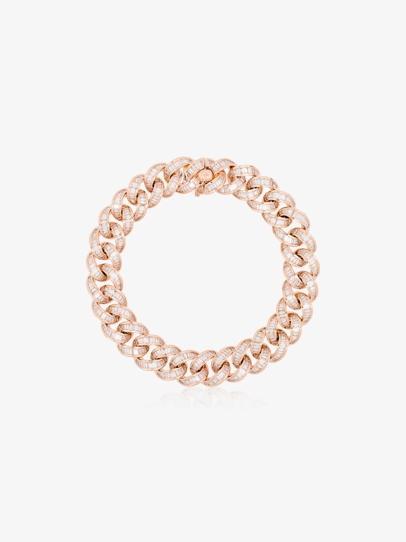 18k Rose Gold Essential Link Diamond Bracelet