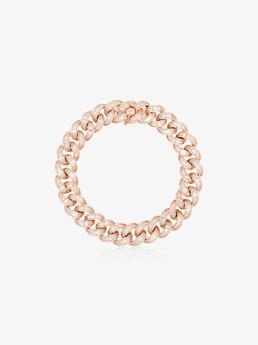 18k Rose Gold Essential Link Diamond Bracelet