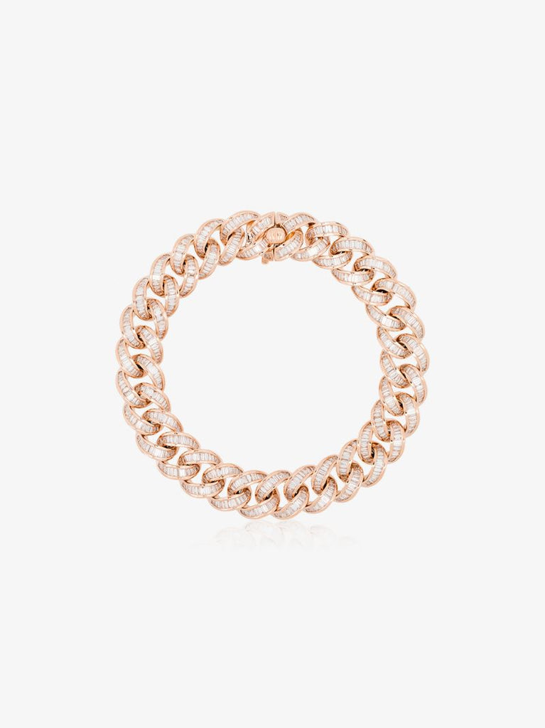 18k Rose Gold Essential Link Diamond Bracelet