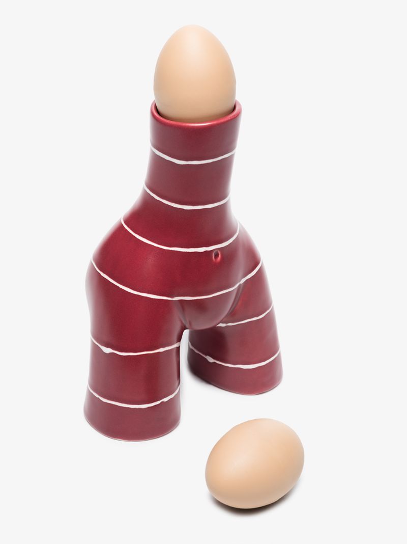 Red L'egg Earthenware Egg Cup
