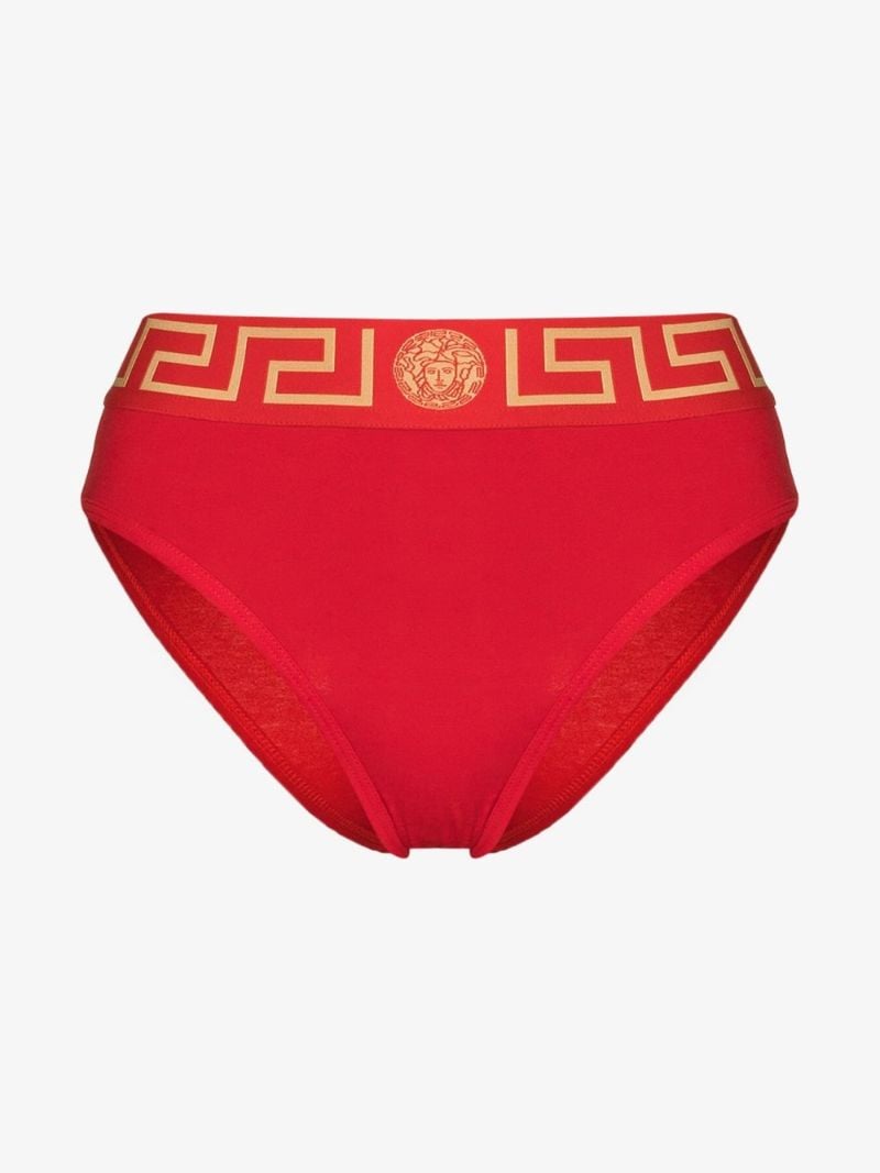 Red Greca Border Briefs