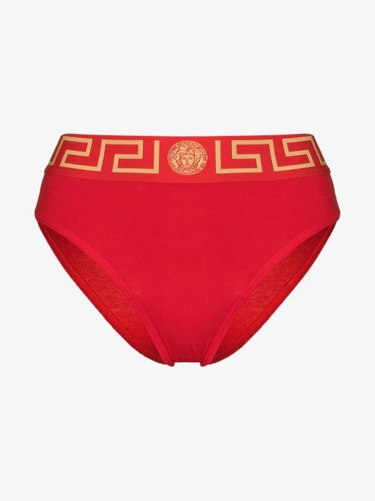 Red Greca Border Briefs