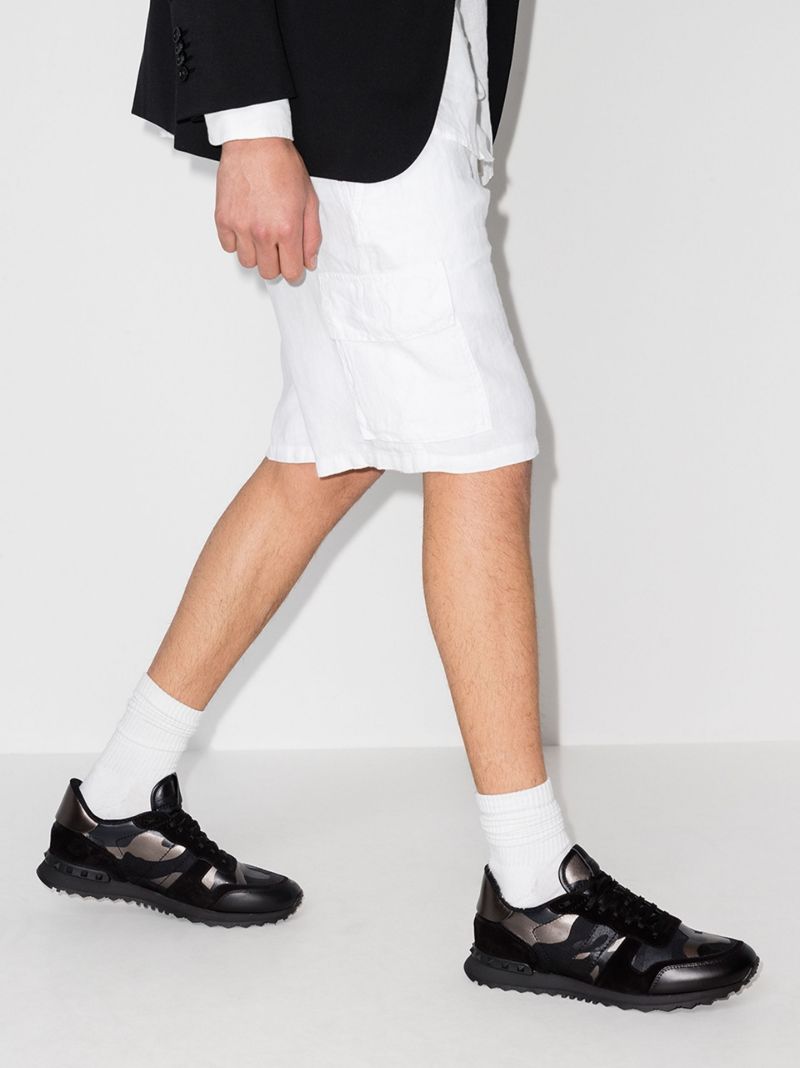 Black Rockrunner Camouflage Metallic Sneakers