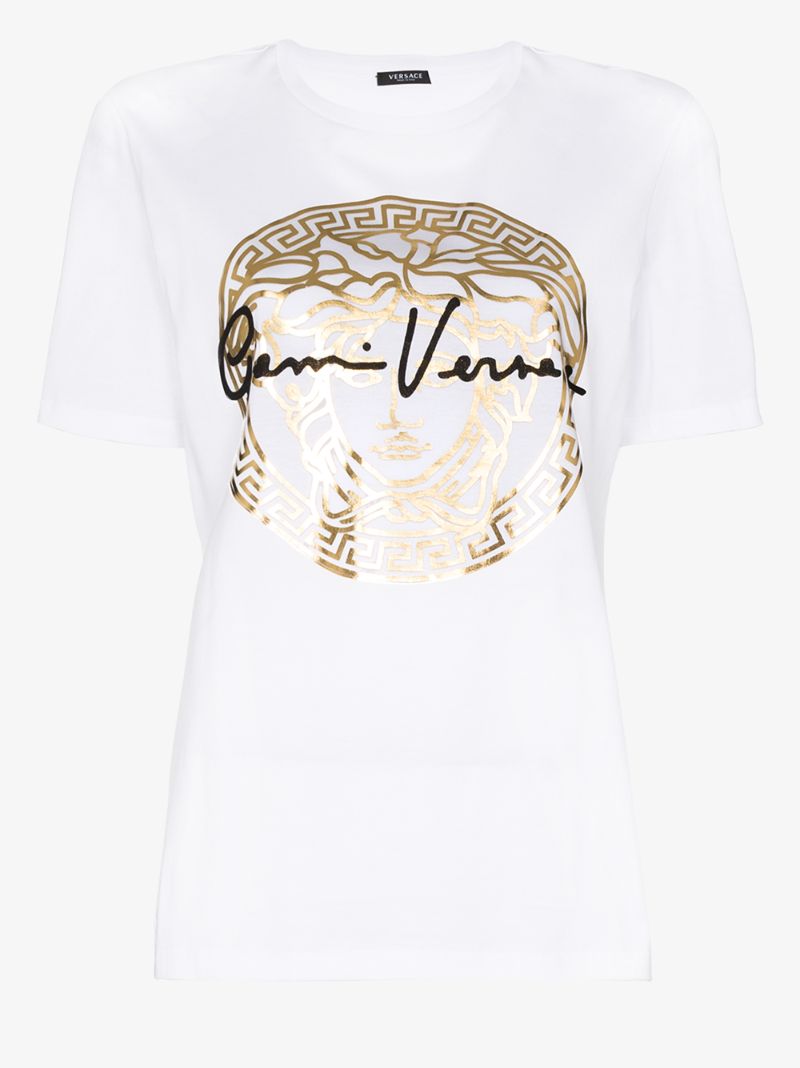 Metallic Medusa Print T-shirt