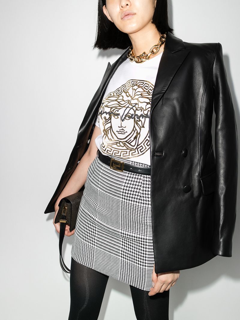 Metallic Medusa Print T-shirt