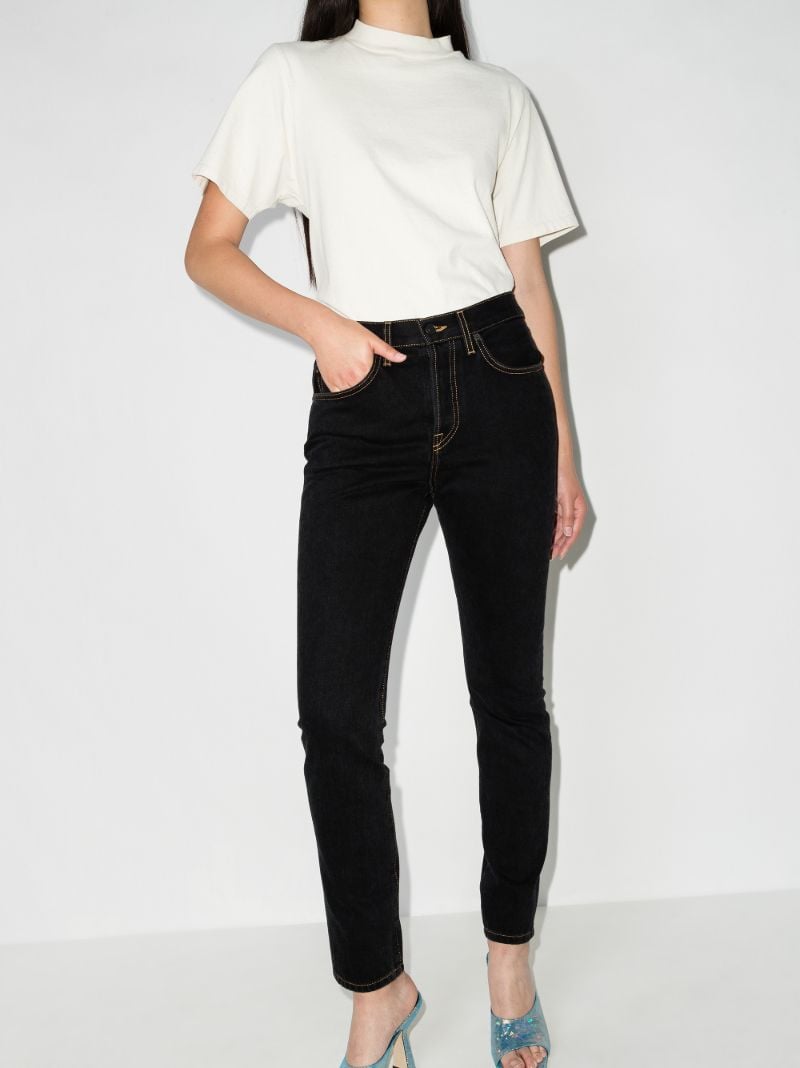 Black Mid-rise Skinny Jeans
