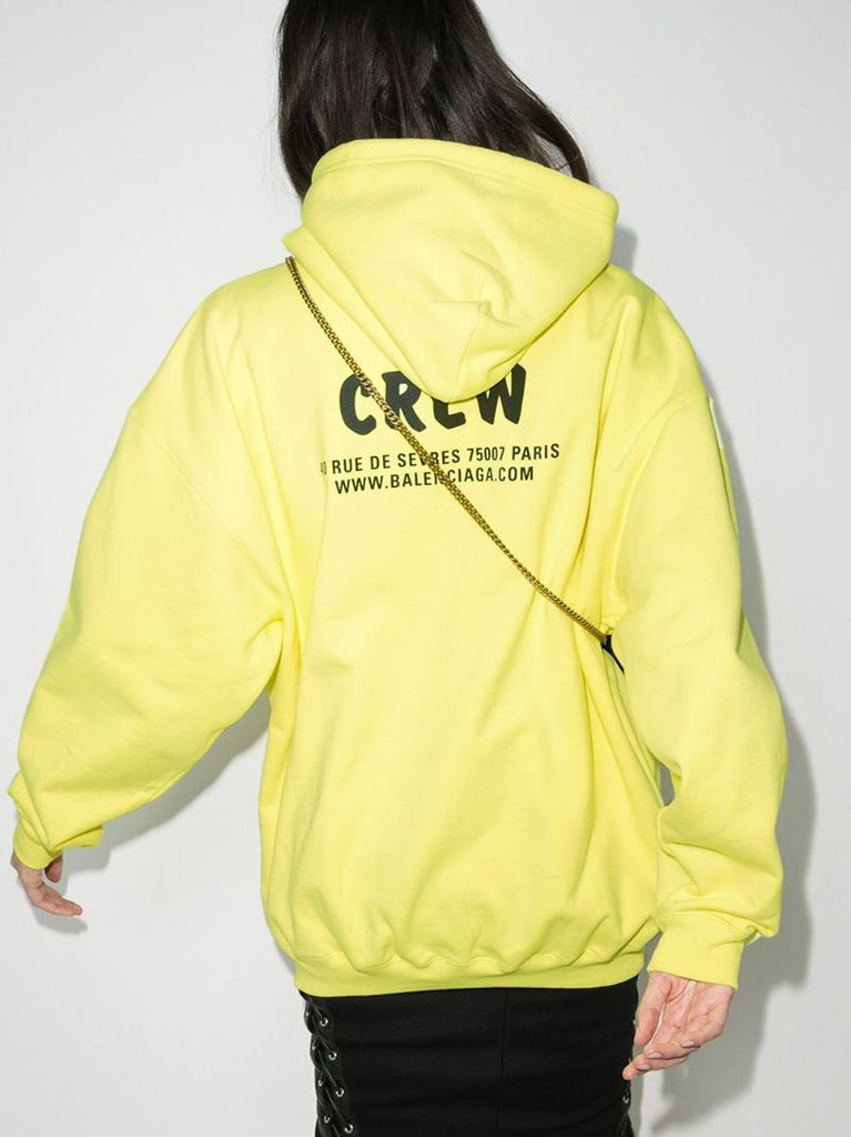 Crew Print Drawstring Hoodie