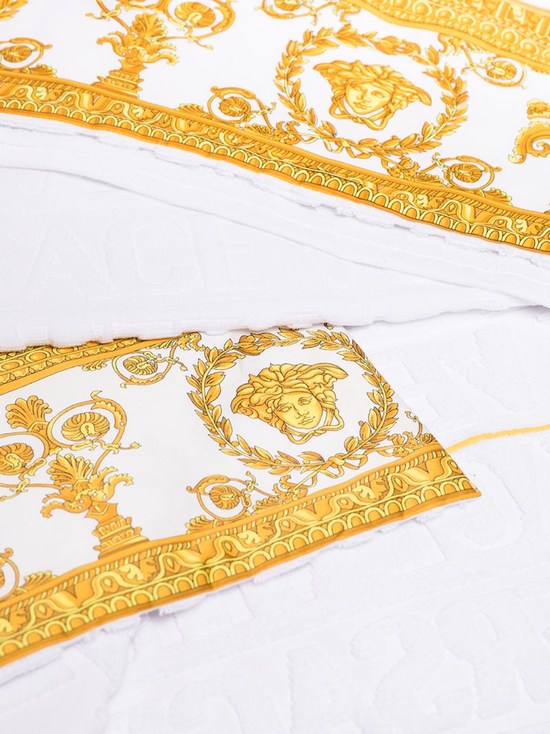 White Baroque Towel Set