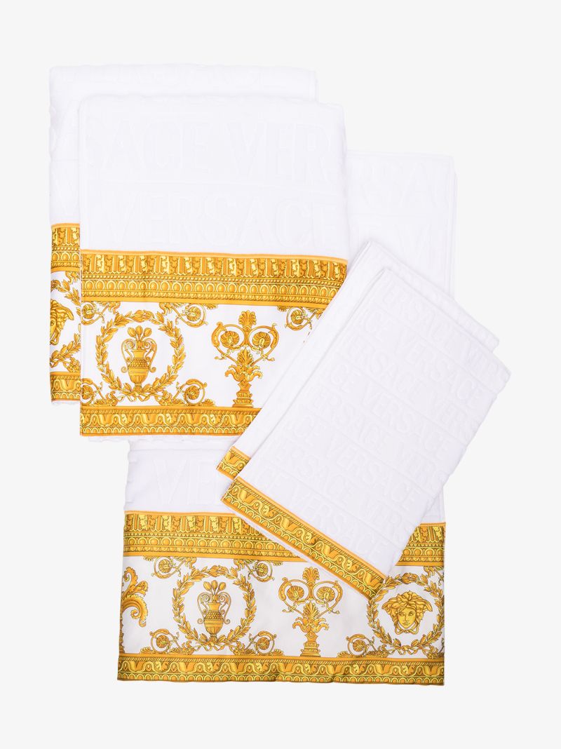 White Baroque Towel Set