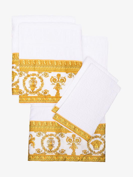 White Baroque Towel Set
