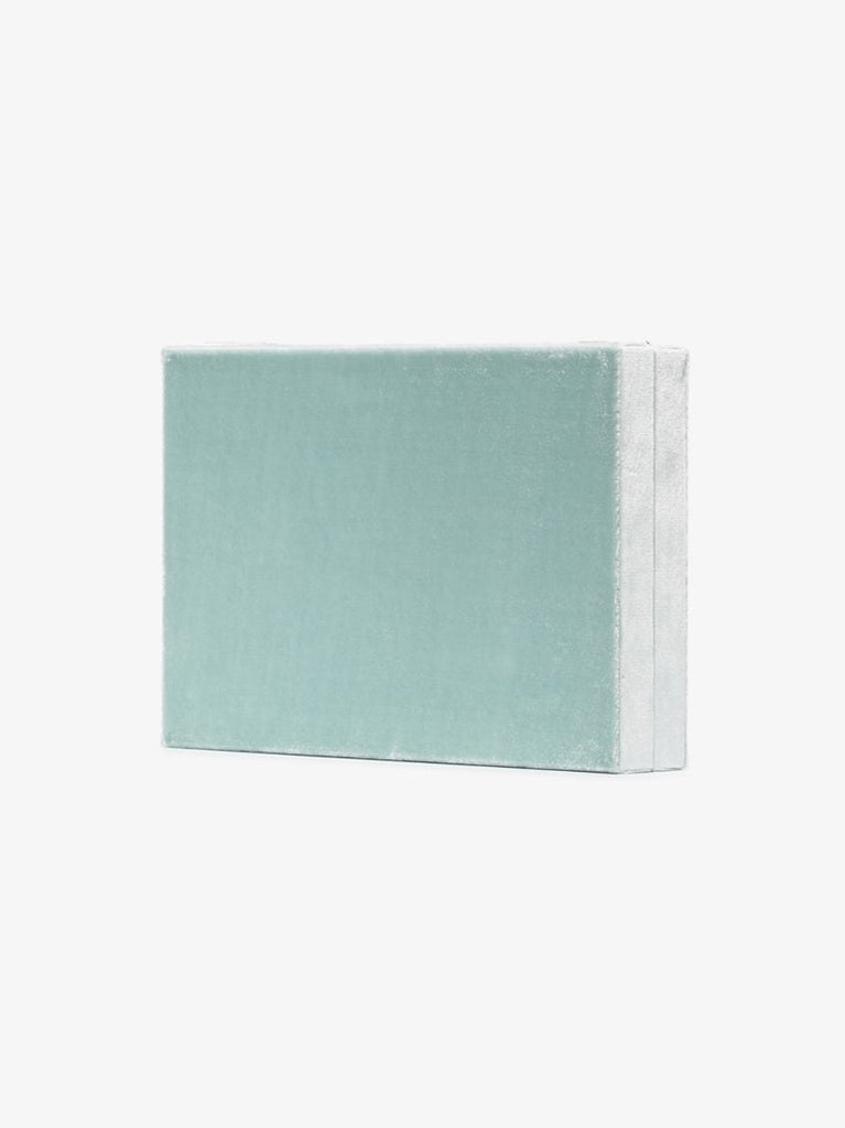 Light Blue Velvet Jewellery Box