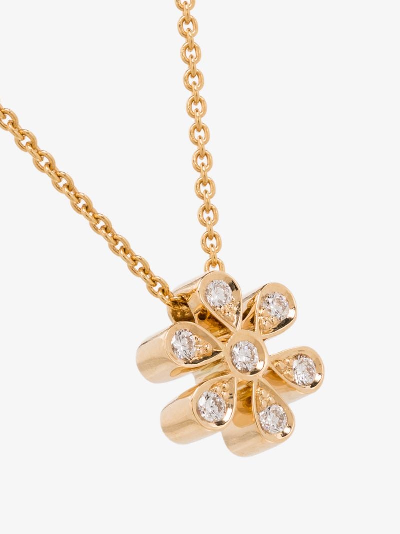 18k Yellow Gold Fiore Diamond Necklace